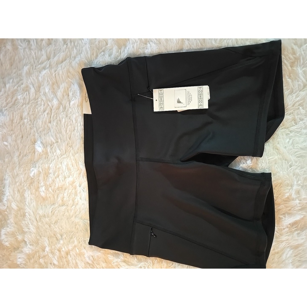 Beverly Hills Polo Club Women's Size Large Biker Active Bermuda Black Shorts